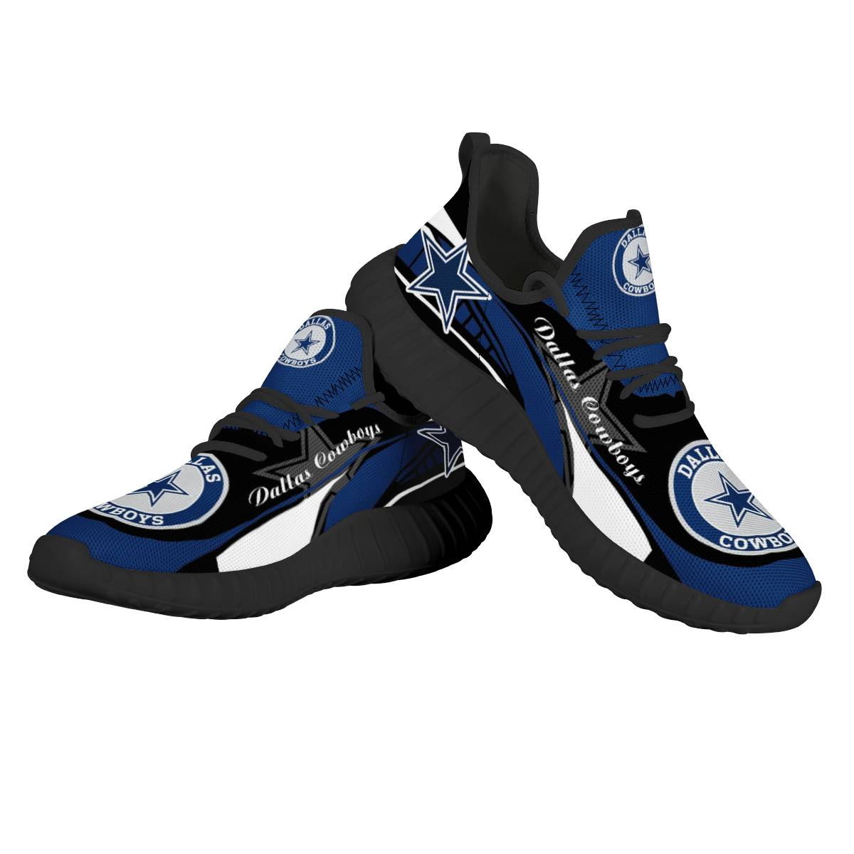 Women's NFL Dallas Cowboys Mesh Knit Sneakers/Shoes 011
